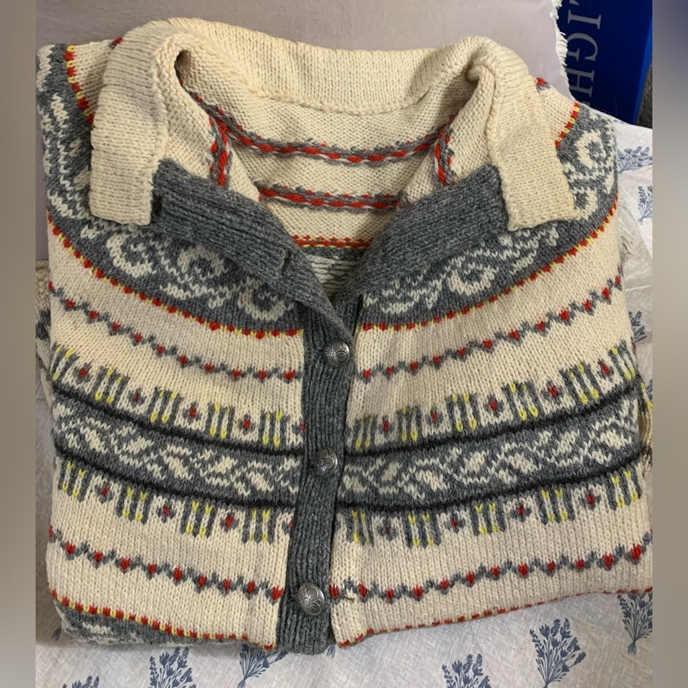 Women's Hand Sewn Cardigan - Picture 2 of 8